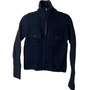 J.Crew Ribbed Zip Sweater Sz S